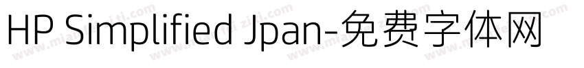 HP Simplified Jpan字体转换